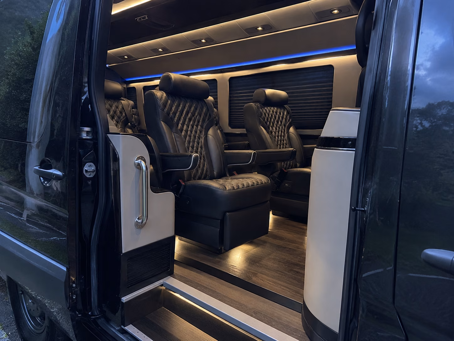 elk grove corporate event transportation onboard seating