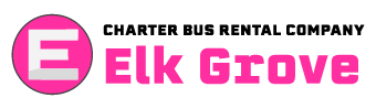 charter bus rental company elk grove logo