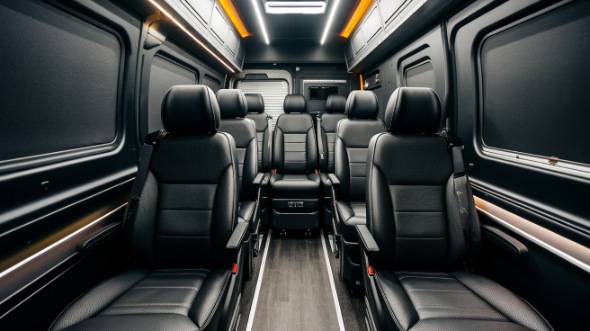 elk grove sprinter van with driver interior